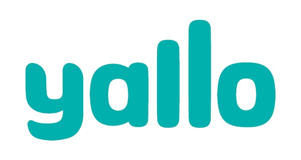 Yallo Logo – Internet- und TV-Provider auf dem Baden4net Glasfasernetz.
